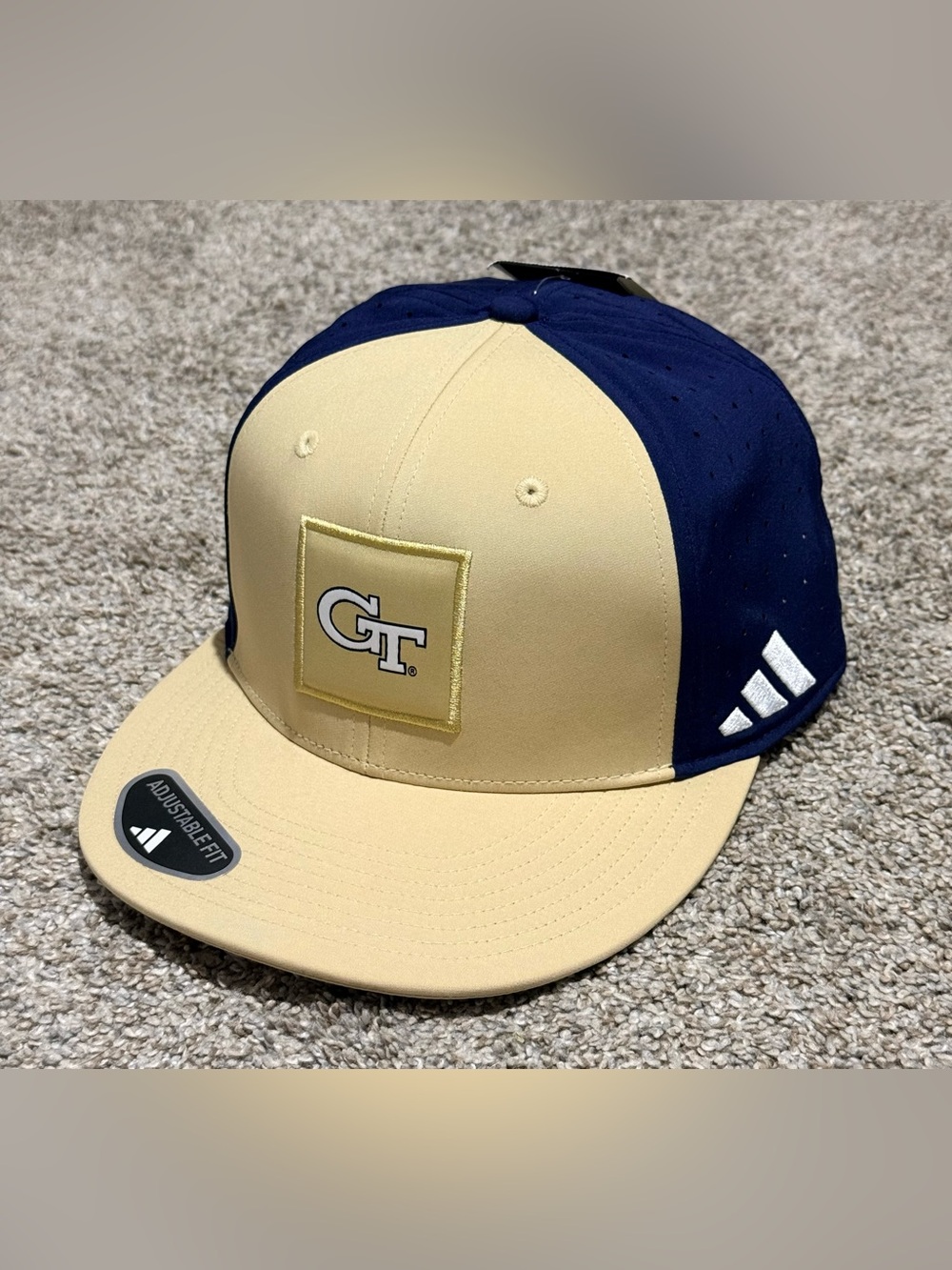 New Adidas Georgia Tech Yellow Jackets Hat Men’s Adjustable Snapback Cap